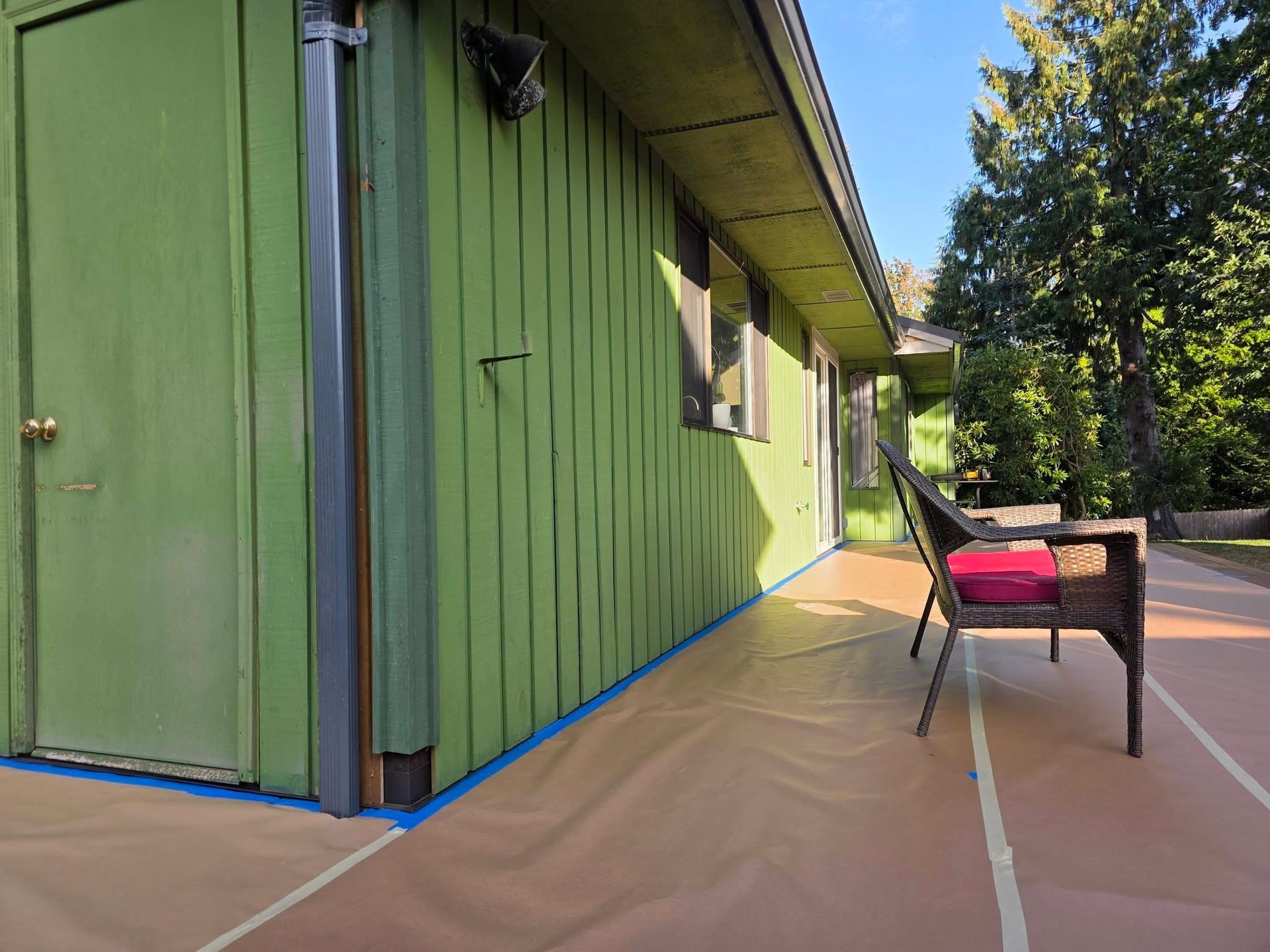Exterior house painting project by Against The Grain Contracting