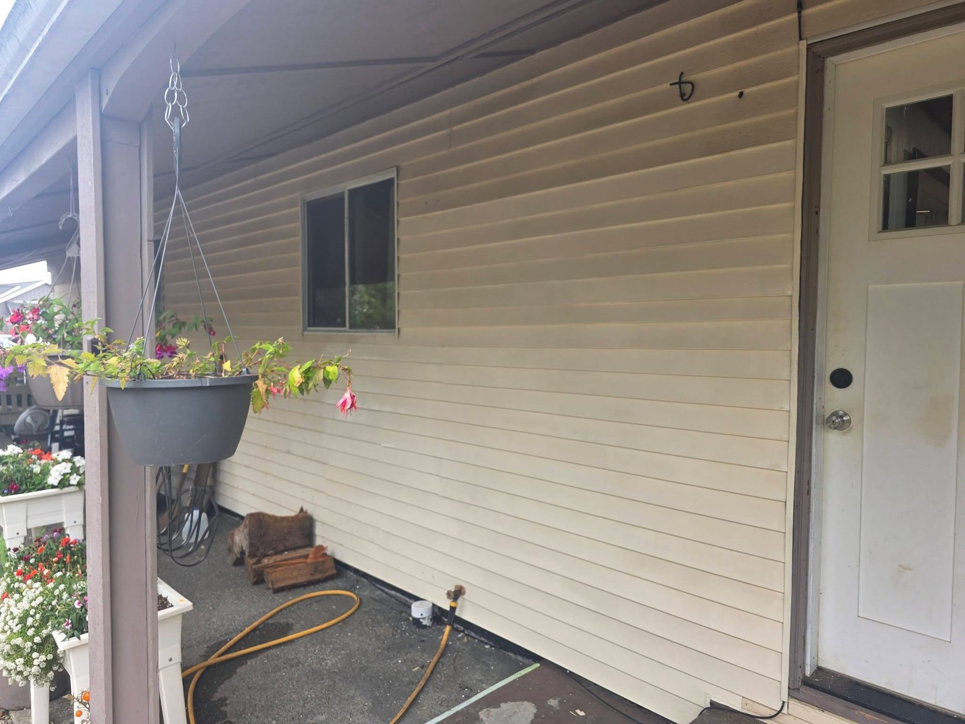 Completed siding renovation on residential home